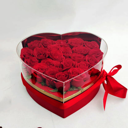 Caja de Corazón con Rosas